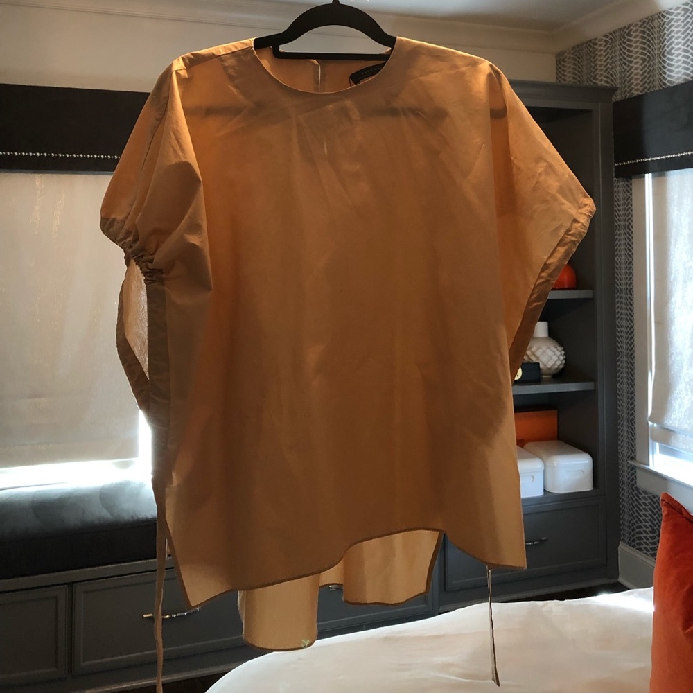 Zara tan blouse